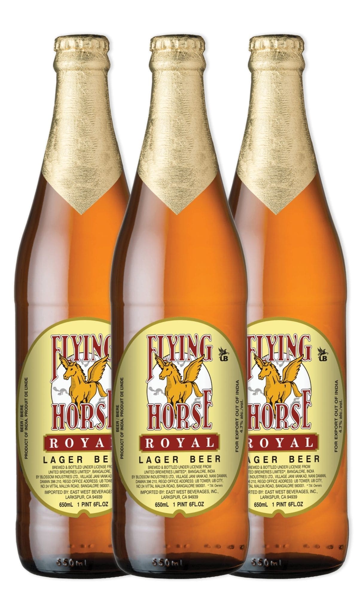 Flying Horse Royal Lager East West Beverages Inc